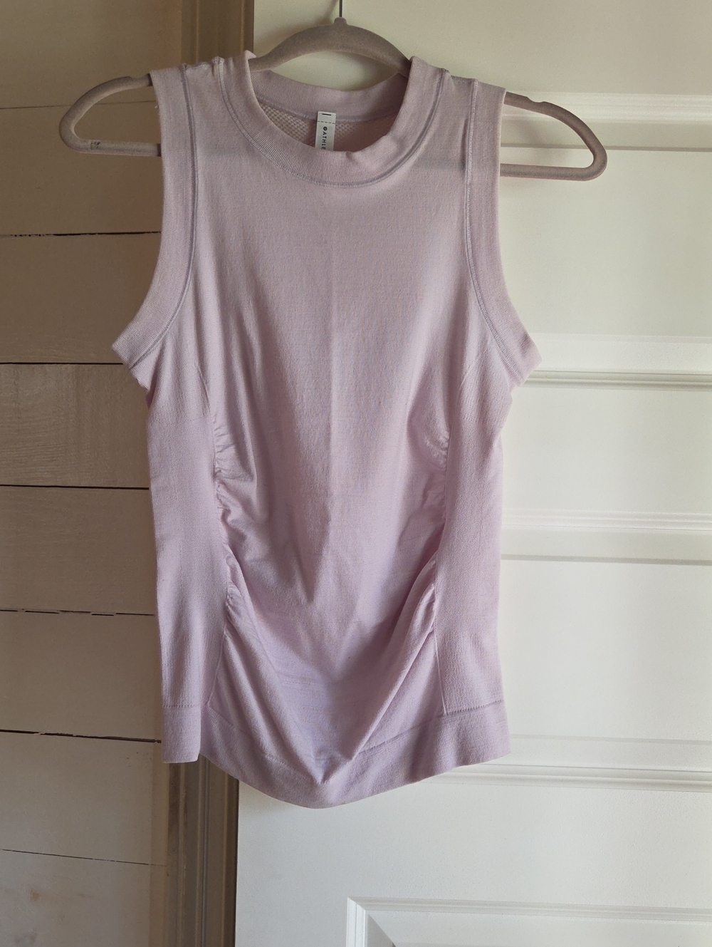 Athleta Light Lavender Ribbed Sleeveless Tank
